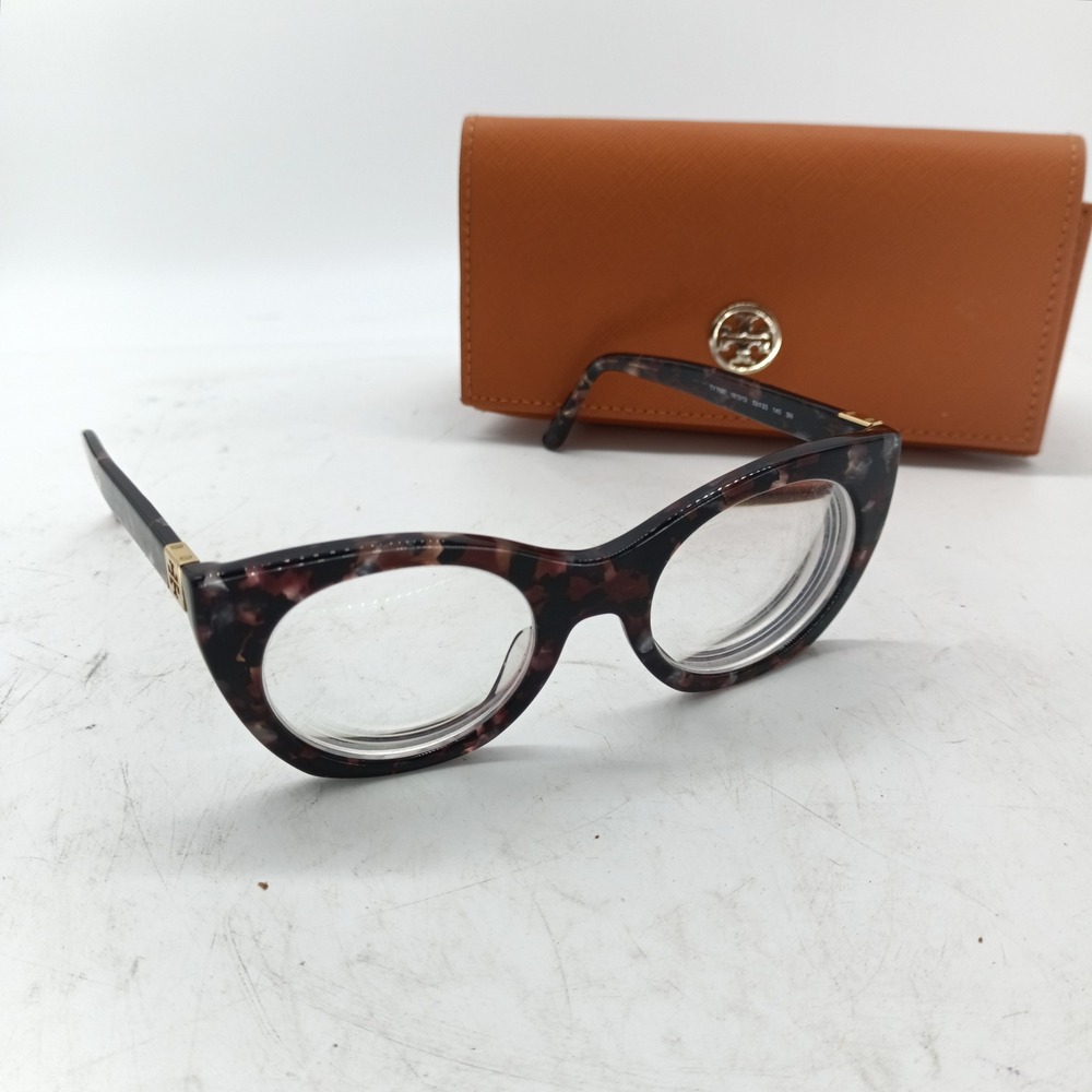 Tory Burch TY7097 1613/13 Tortoise Round Eyeglasses w/ Case 52-23 FRAMES ONLY C2